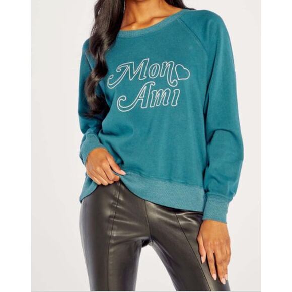Wildfox Mon Ami Sommers Sweatshirt size Small New - Picture 9 of 9